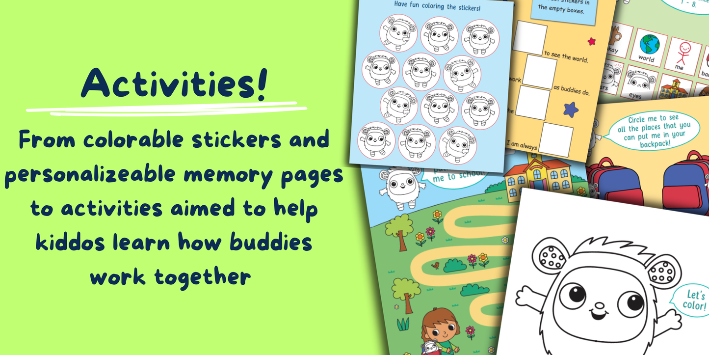 School Buddy Story Activity Book & Stuffie Set